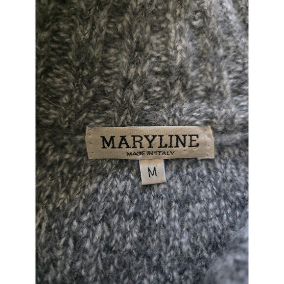 Maryline Made in Italy Wool Blend Button Front Cardigan Women's Medium - Picture 4 of 6